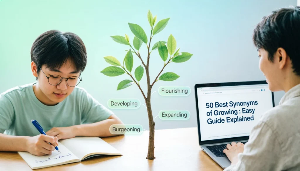 50 Best Synonyms for Growing: Expanding, Flourishing & Thriving