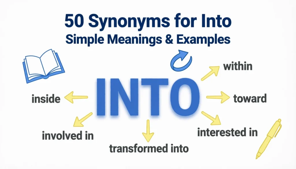 Synonyms for Into