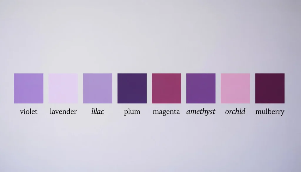 Purple Synonyms Color