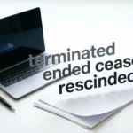 Synonyms for Terminated