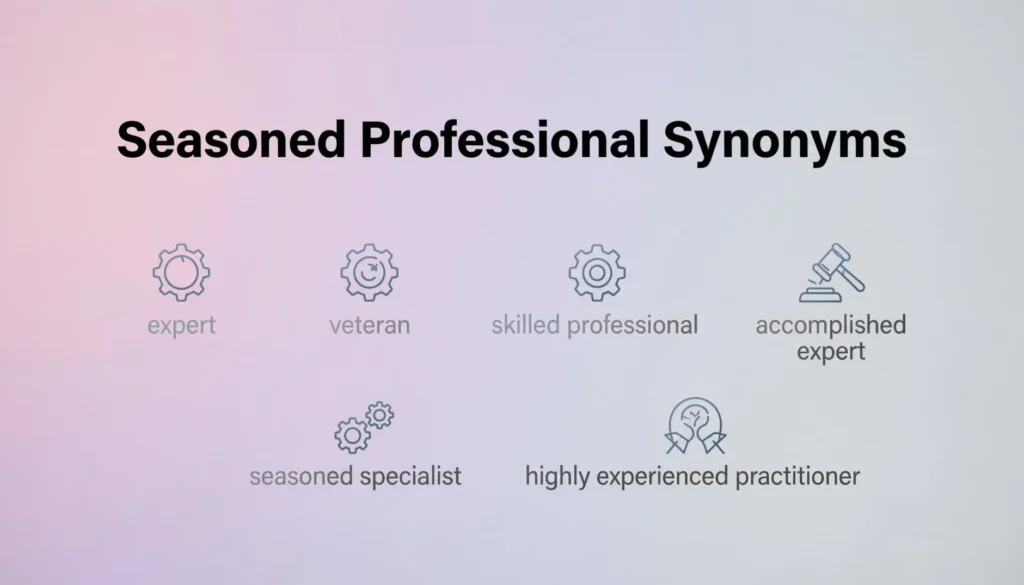Synonyms for Seasoned Professional
