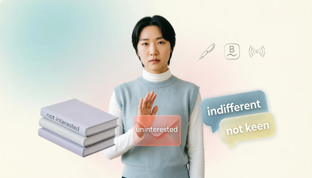 Not Interested Synonyms