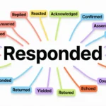 Synonyms for Responded