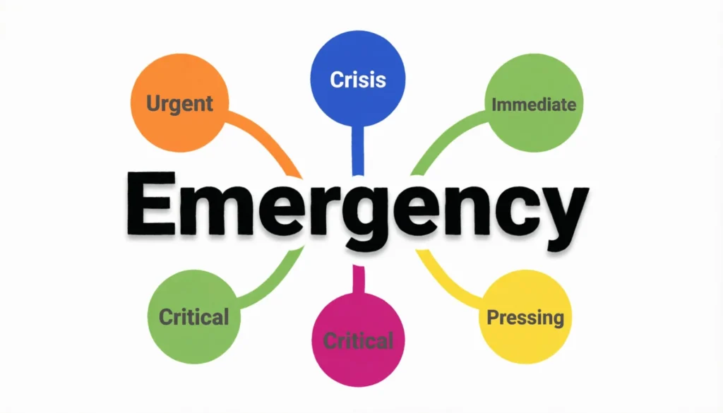 Synonyms for Emergency