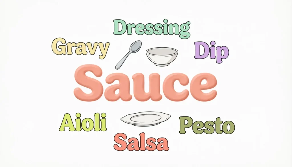Synonyms for Sauce