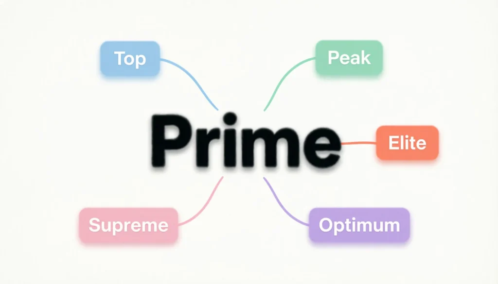 Synonyms for Prime