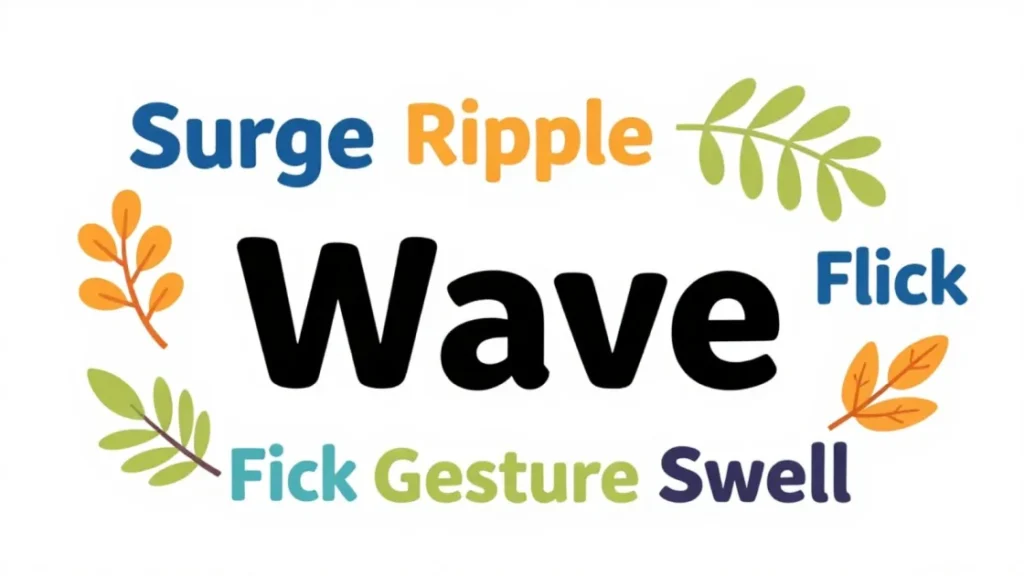 Synonyms for Wave