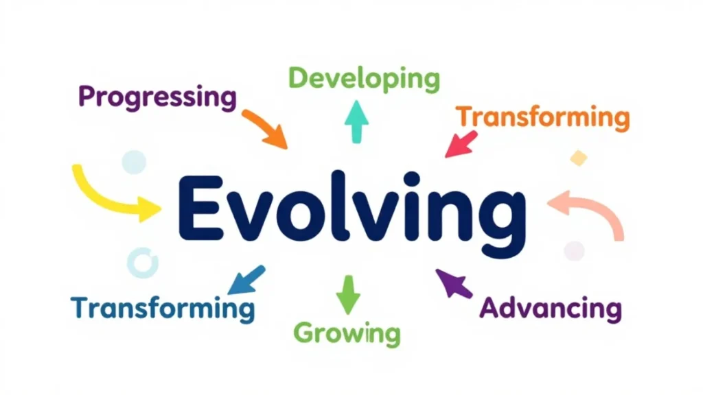 Synonyms for Evolving