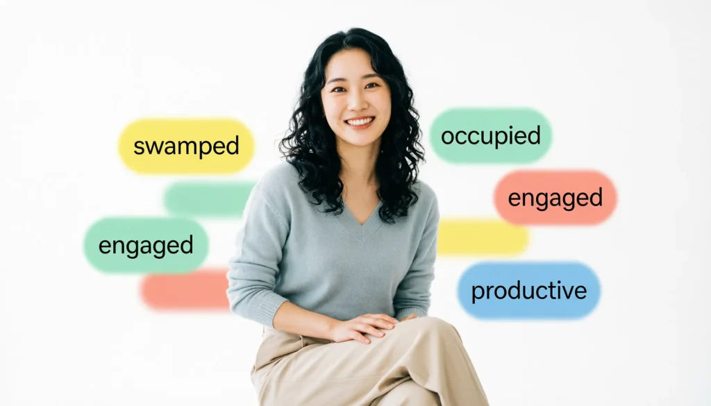 Synonyms for Busy