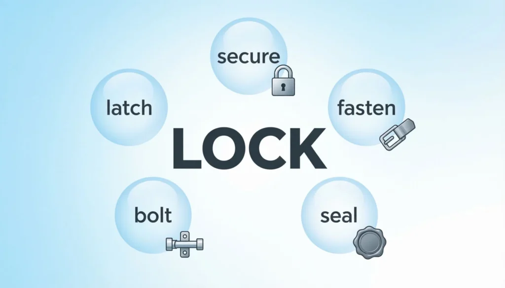 Synonyms for Lock