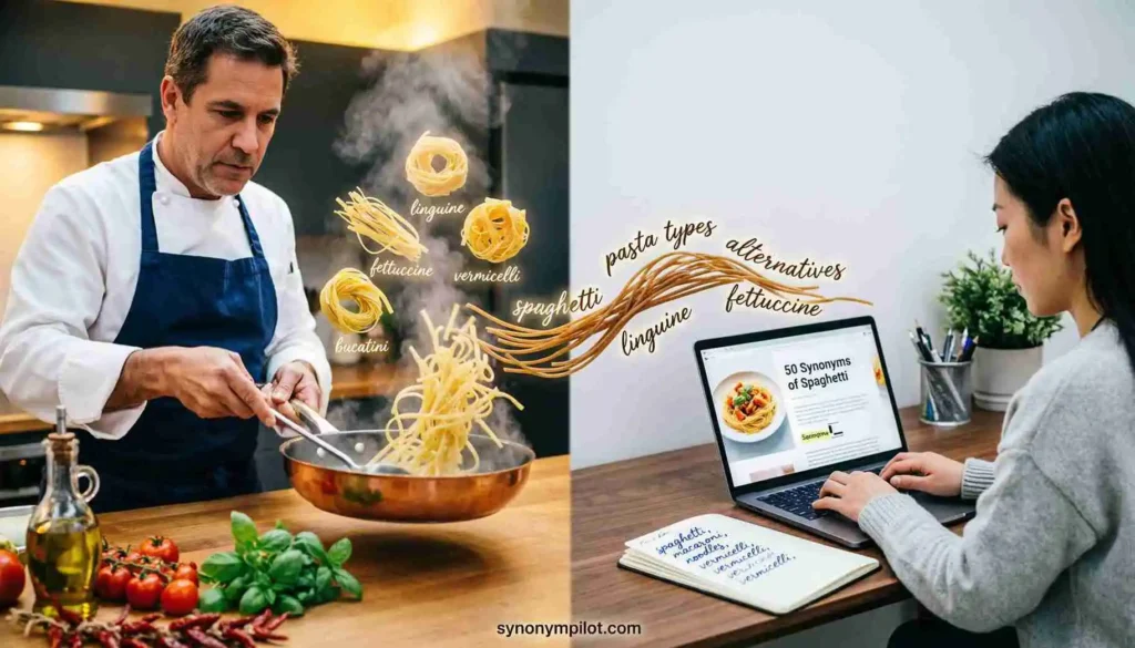 Synonyms of Spaghetti