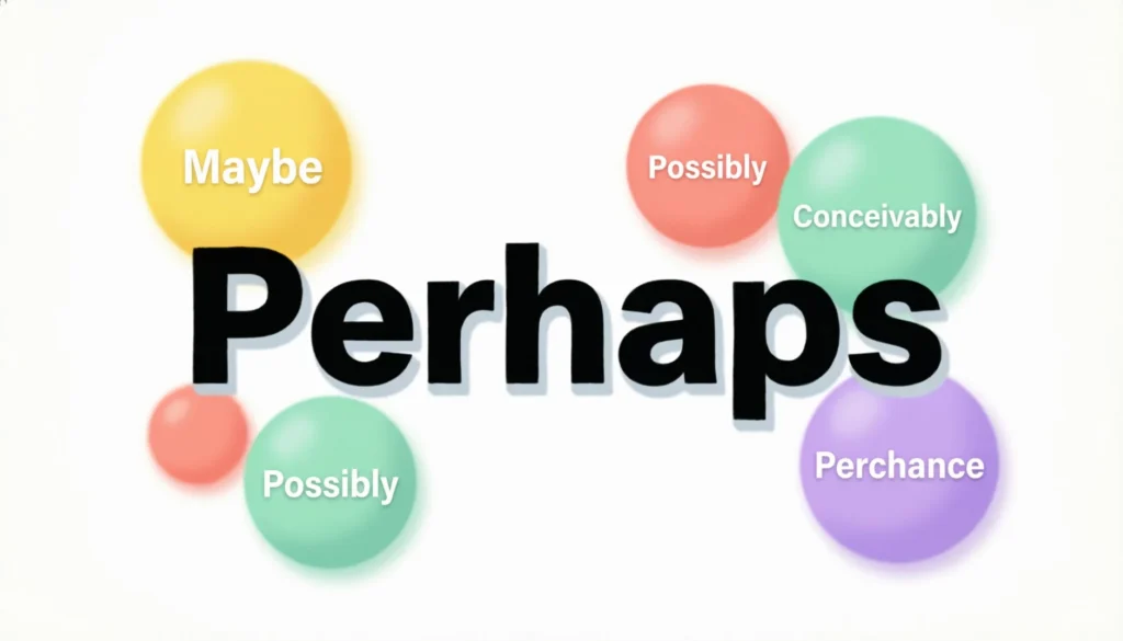 Synonyms of Perhaps