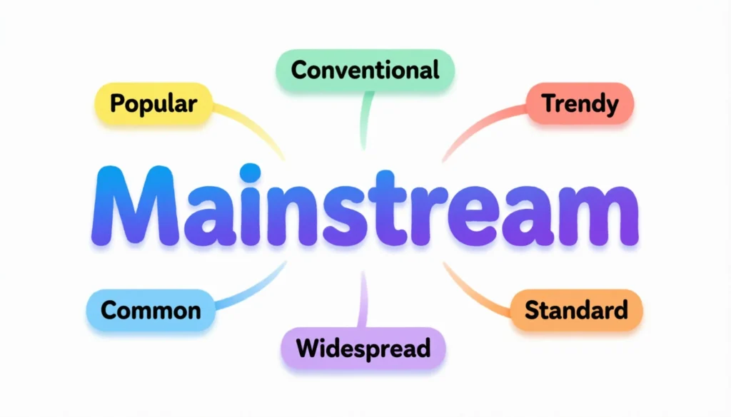 Synonyms for Mainstream