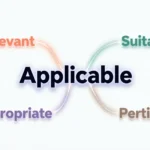 Synonyms for Applicable