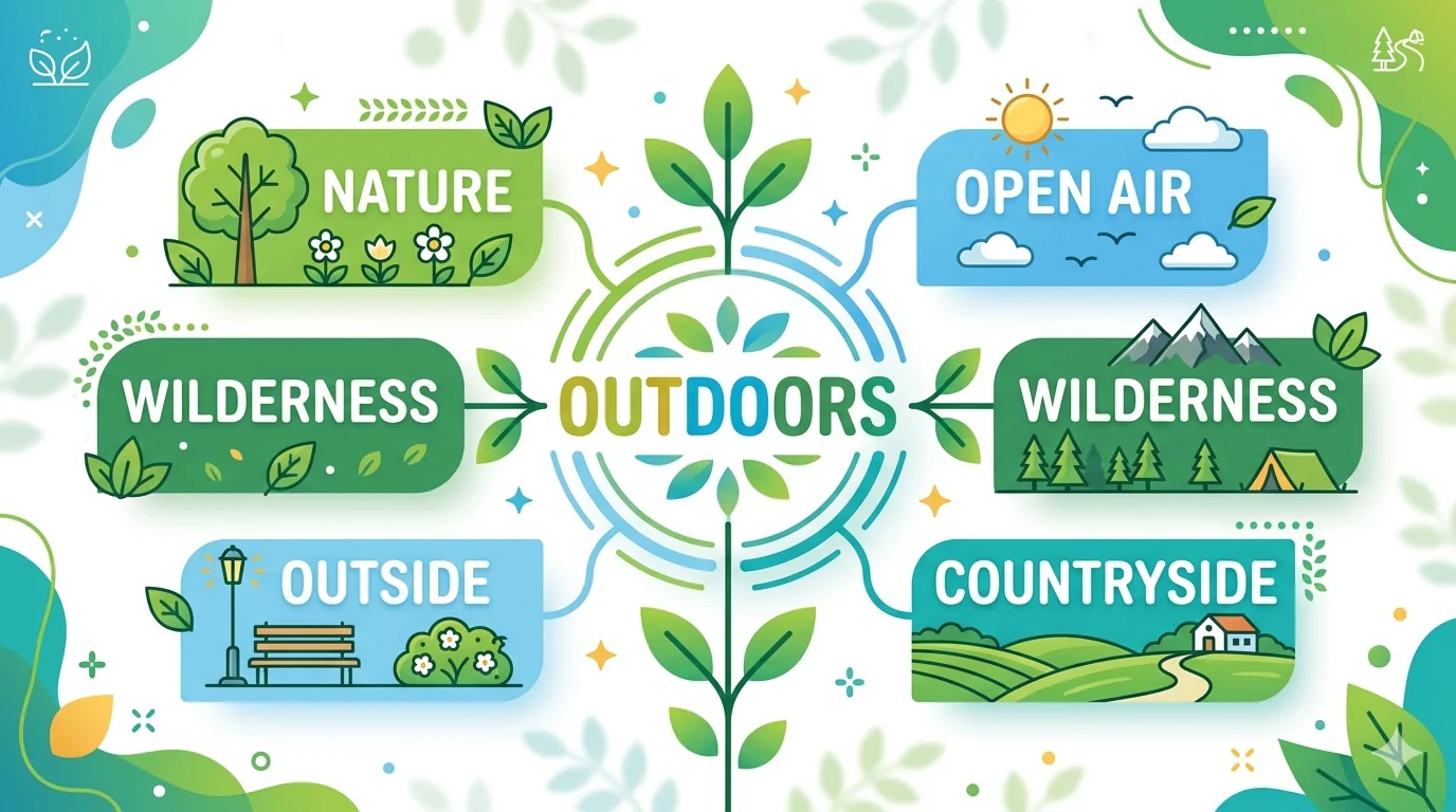 Synonyms for Outdoors