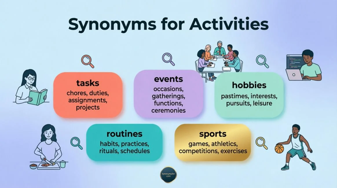 Synonyms for Activities