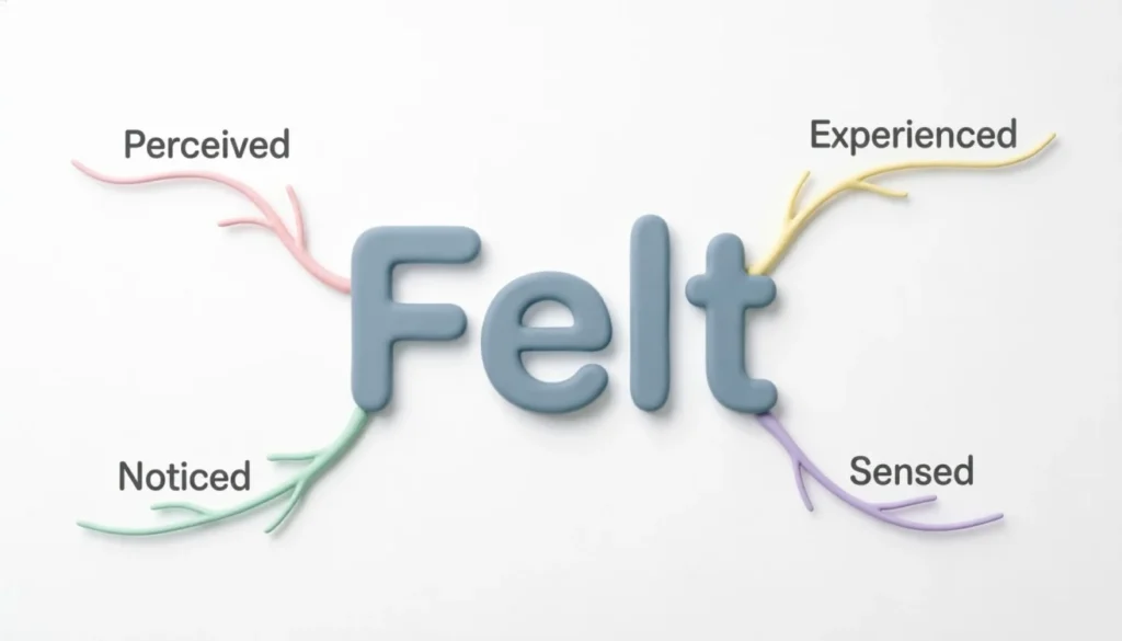Synonyms of Felt