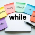 Synonyms of While