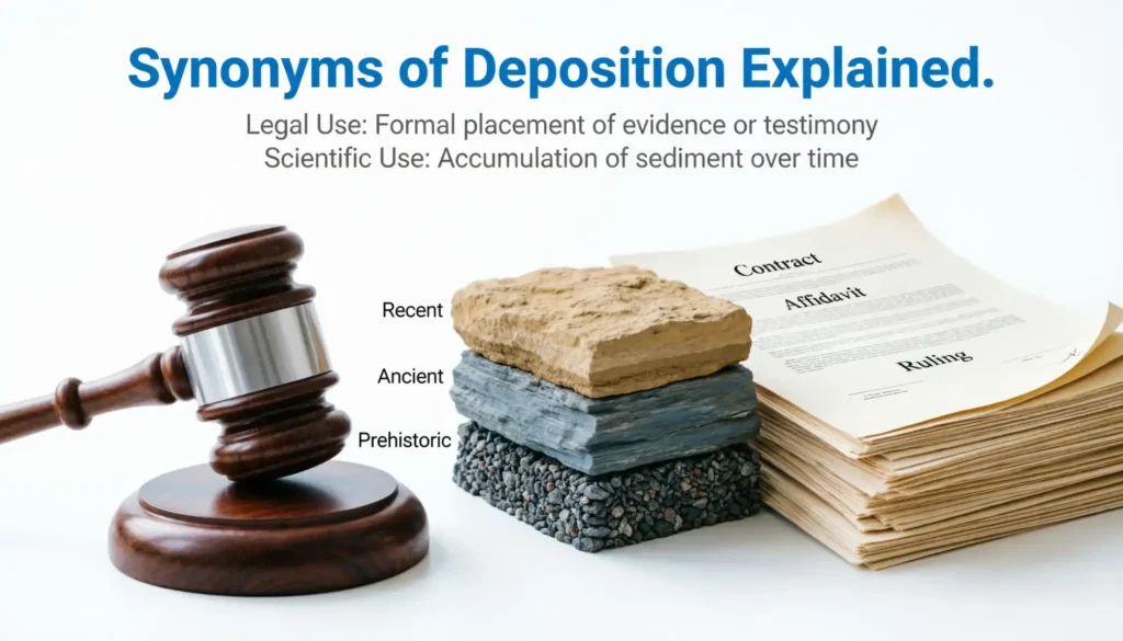Synonyms of Deposition