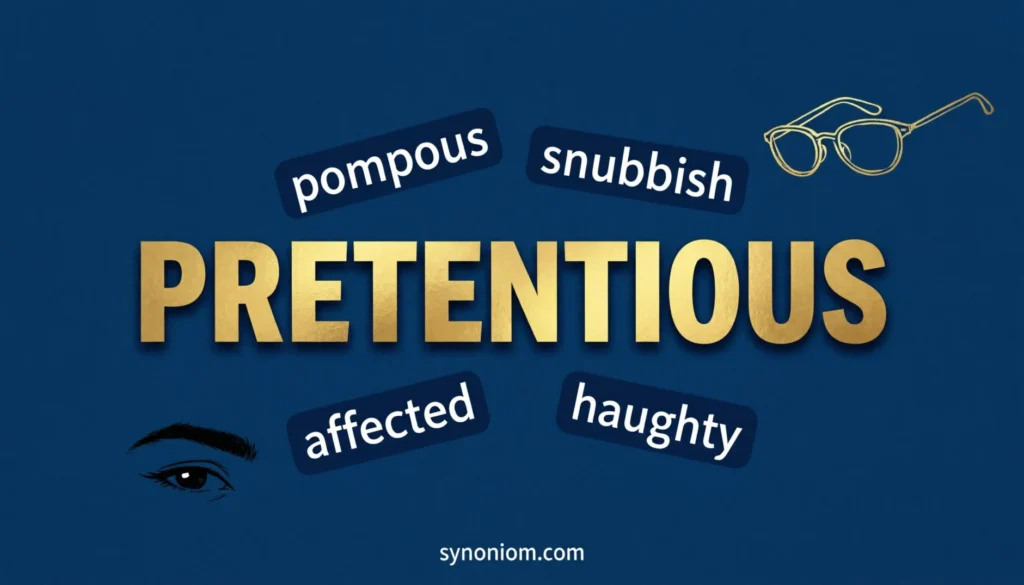 Pretentious Synonym