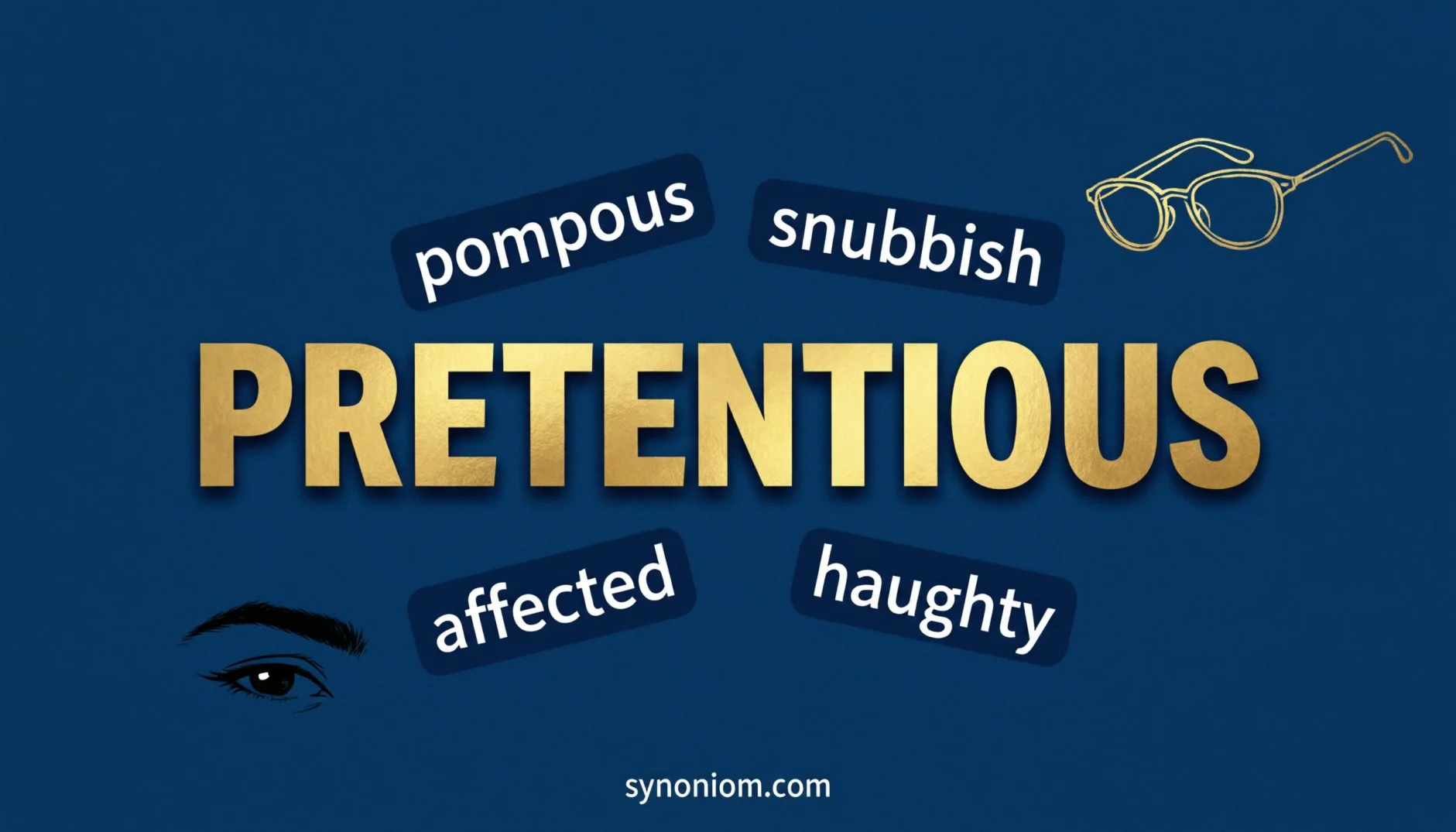 Pretentious Synonym
