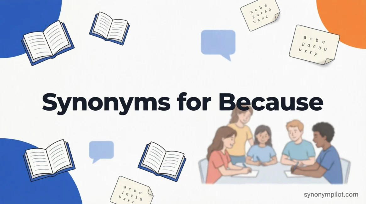 Synonyms for Because