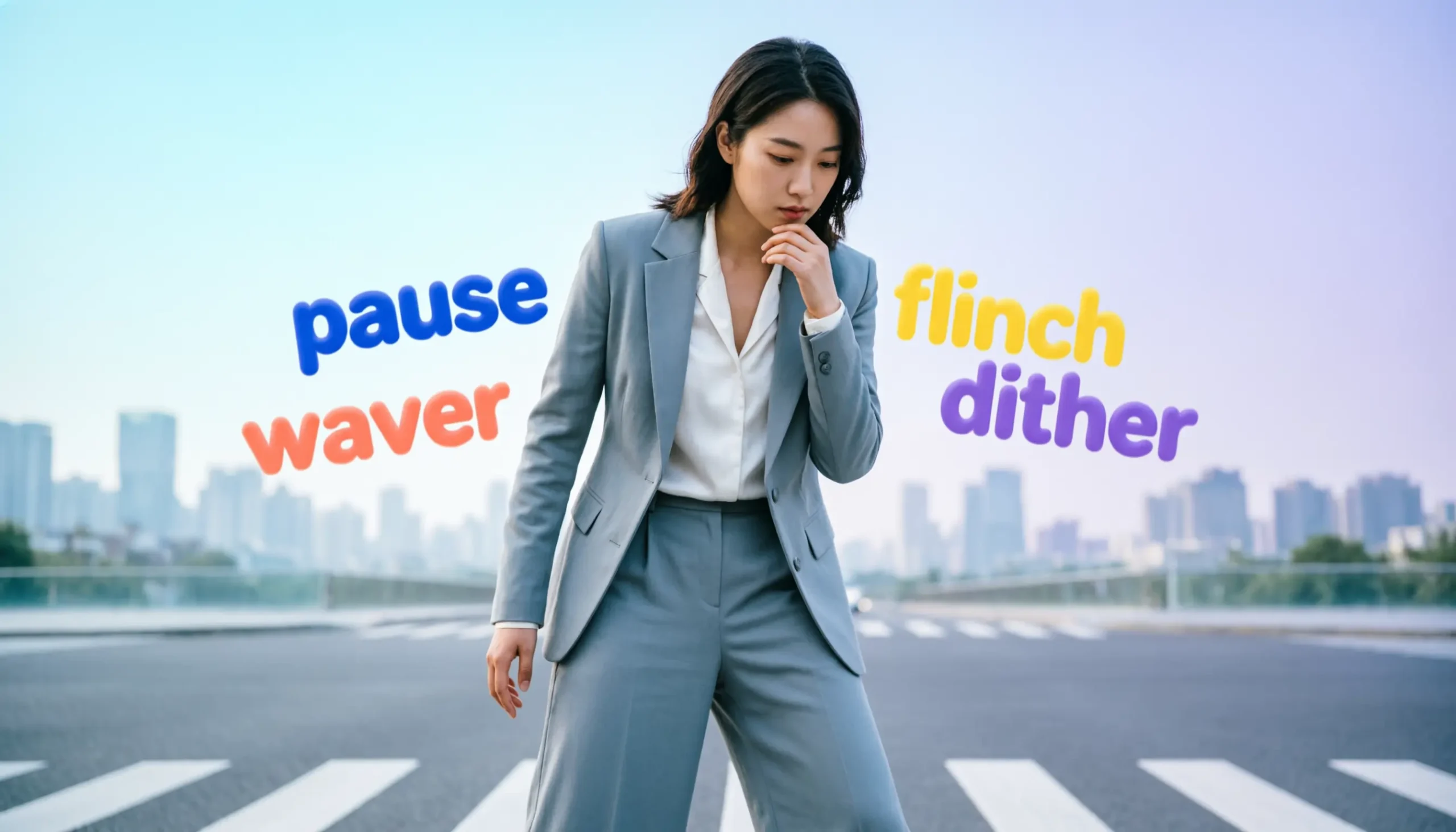 Synonyms for Hesitate