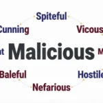 synonyms for malicious