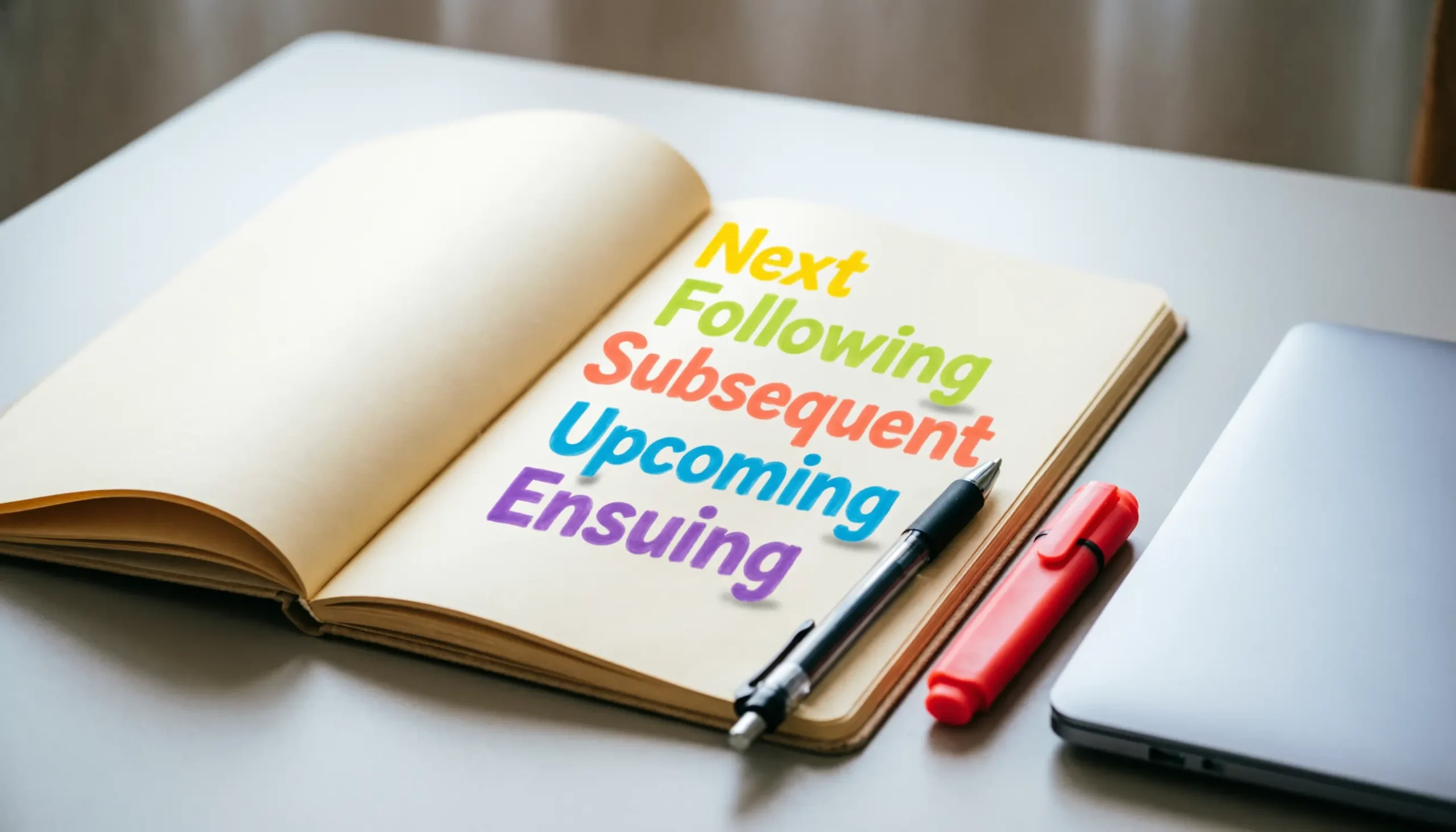 Synonyms of Next