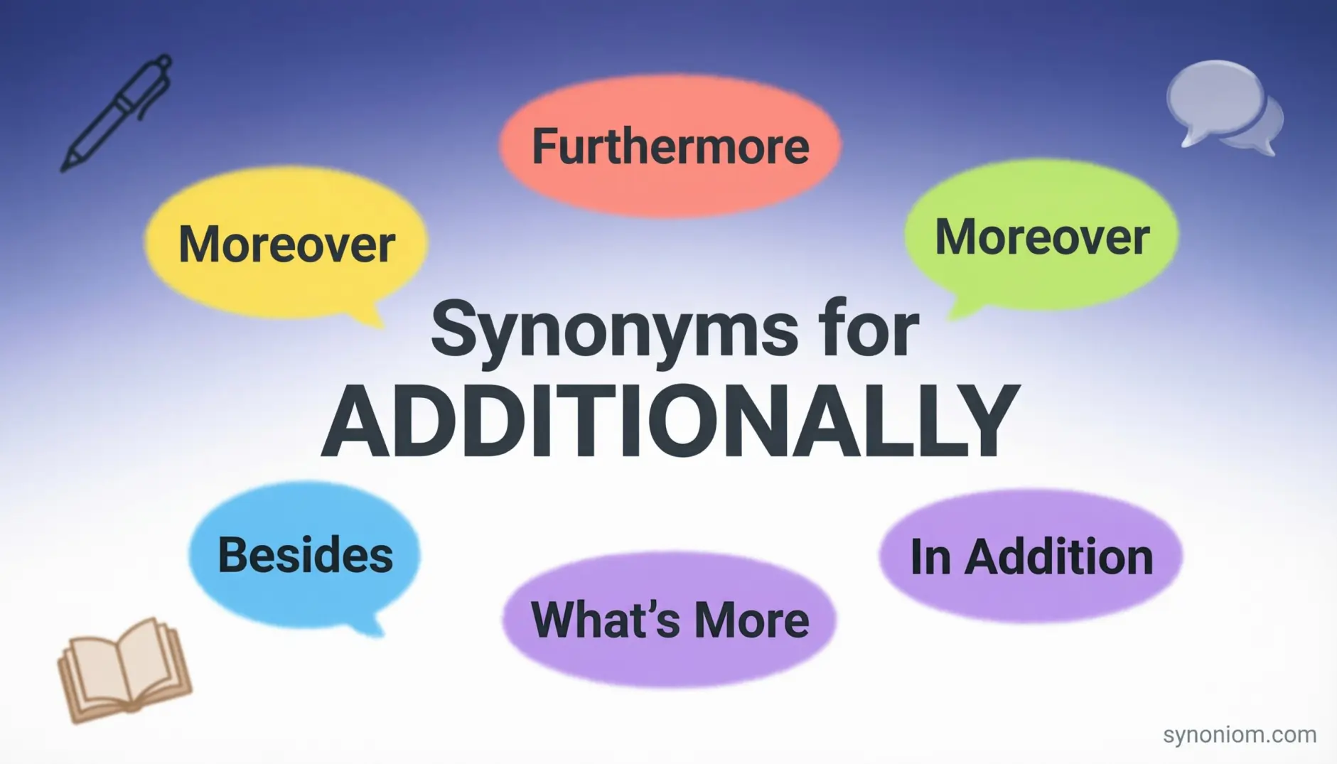 Synonyms for Additionally