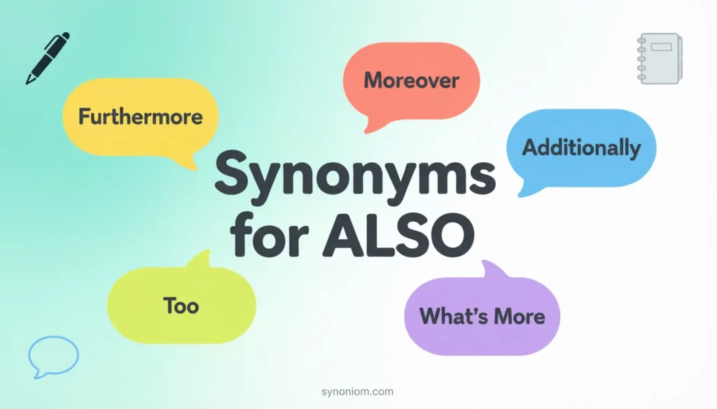 Synonyms for Also