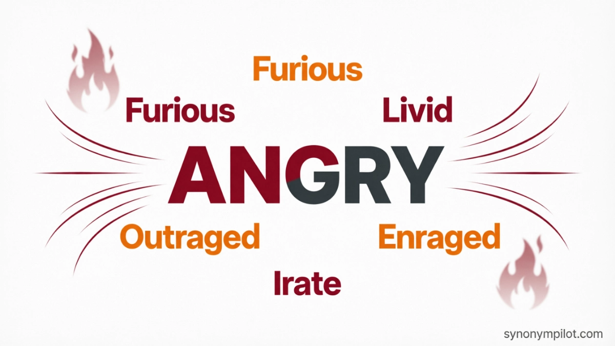 Synonyms for An gry