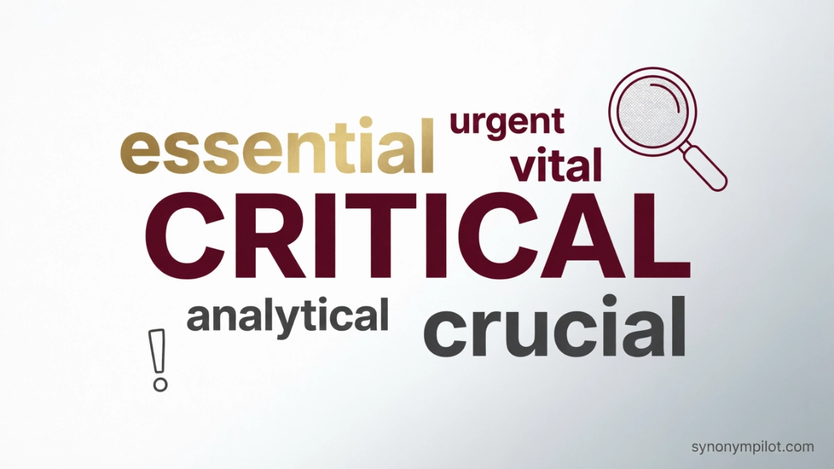 Synonyms for Critical