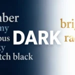 Synonyms for Dark
