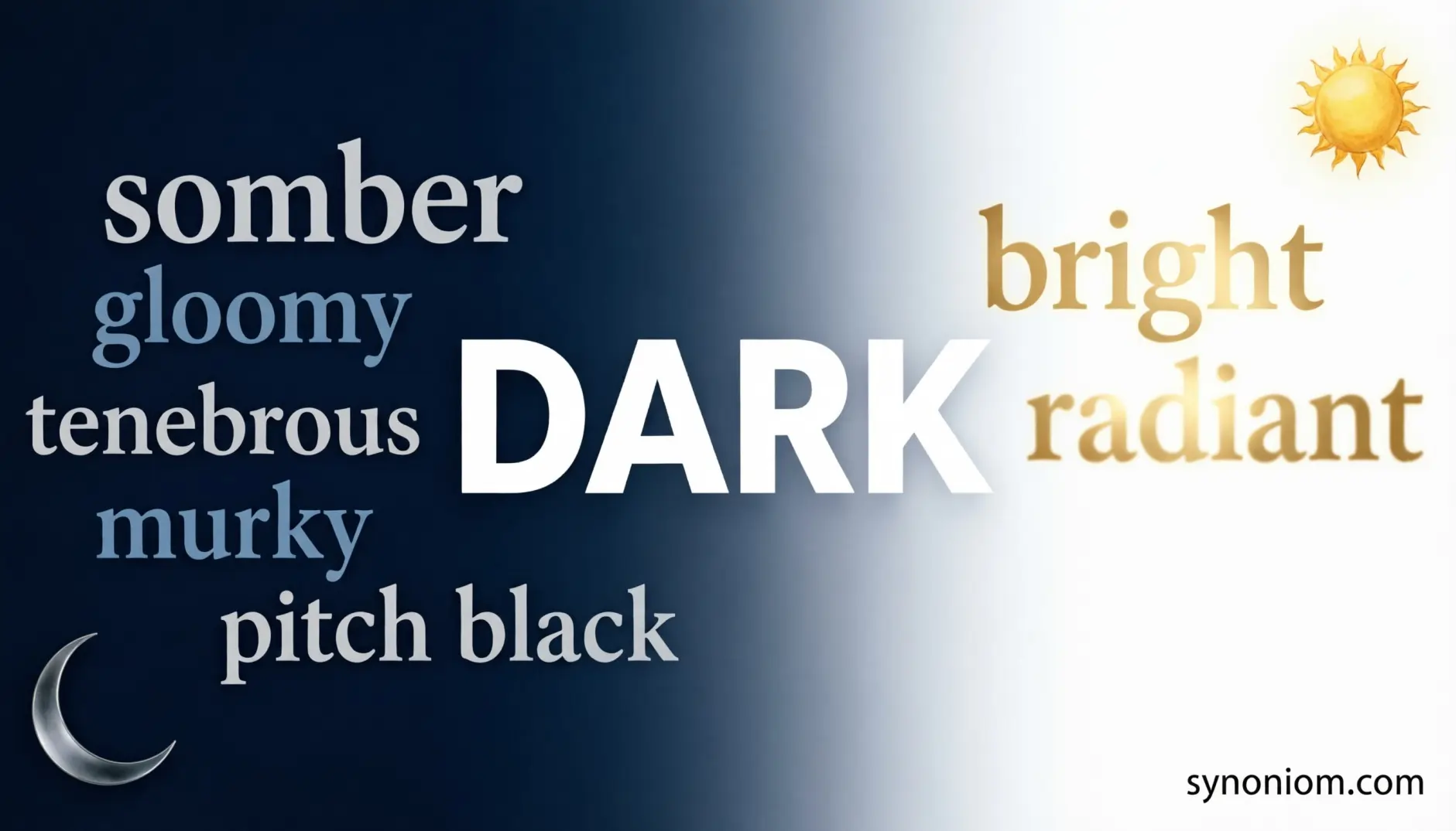 Synonyms for Dark