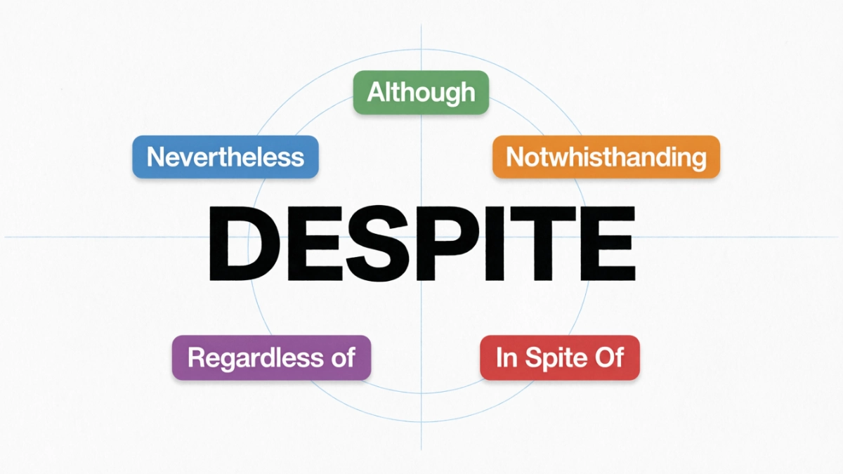 Synonyms for Despite