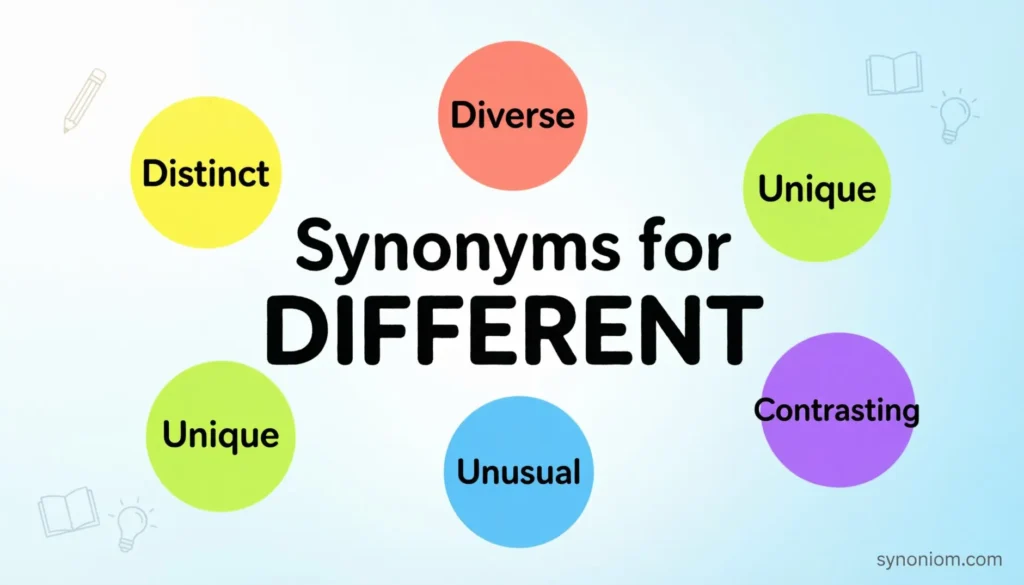 Synonyms for Different