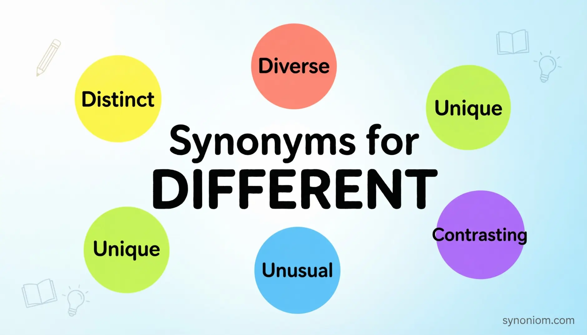 Synonyms for Different