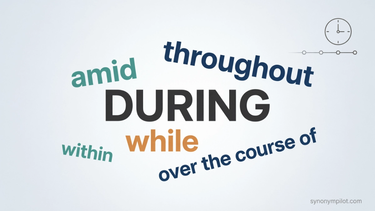Synonyms for During