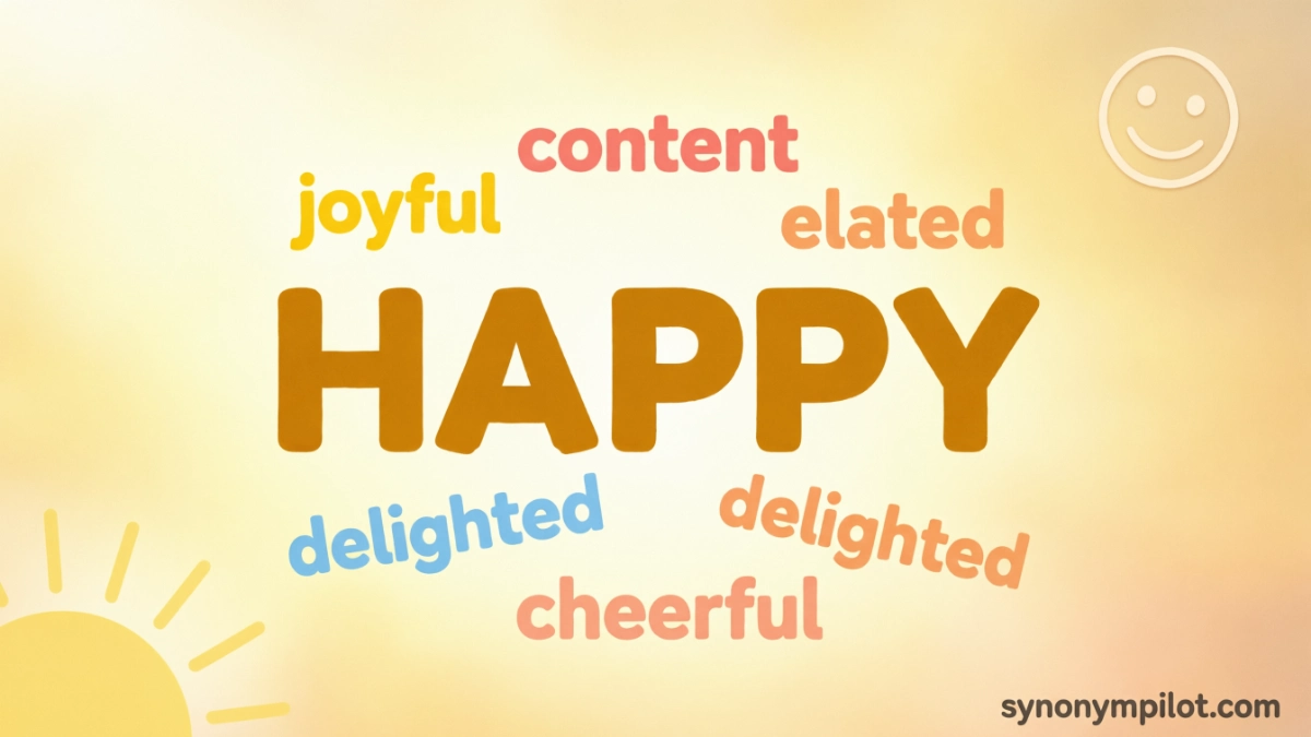 Synonyms for Happy