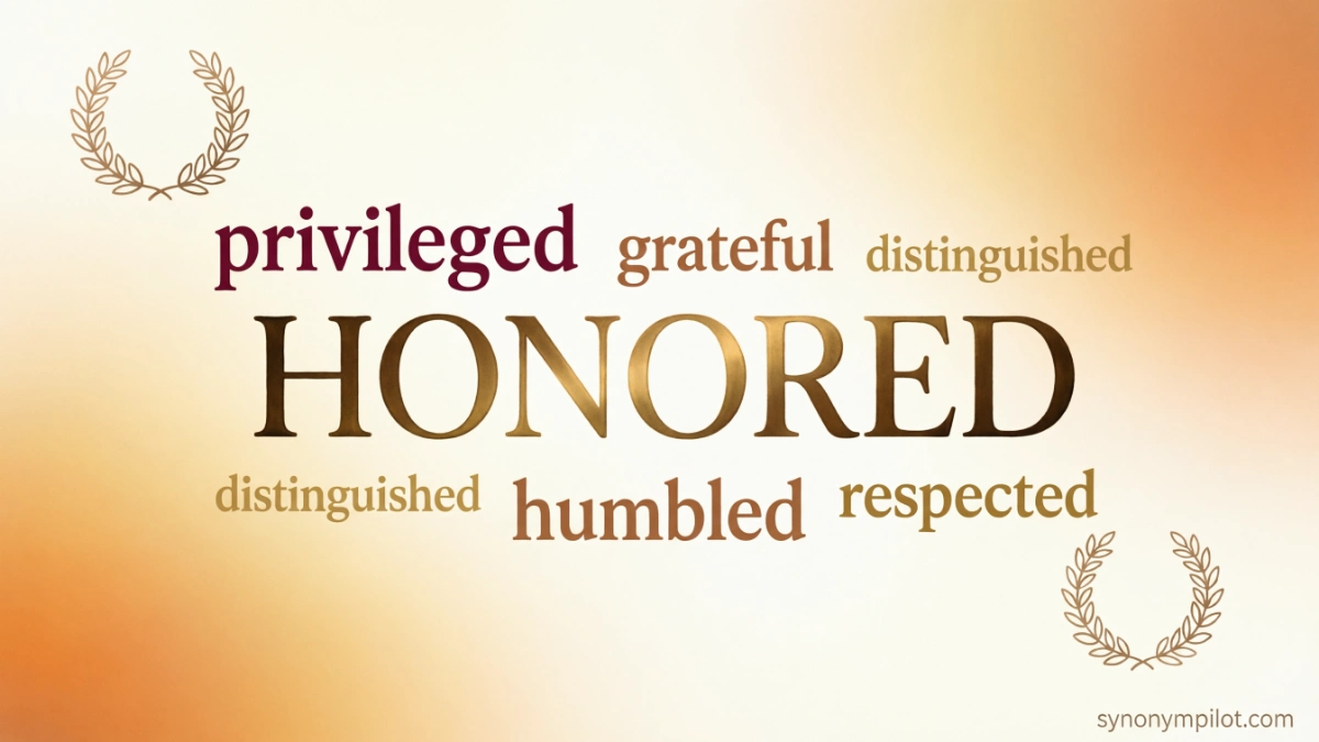 Synonyms for Honored