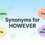 Synonyms for However