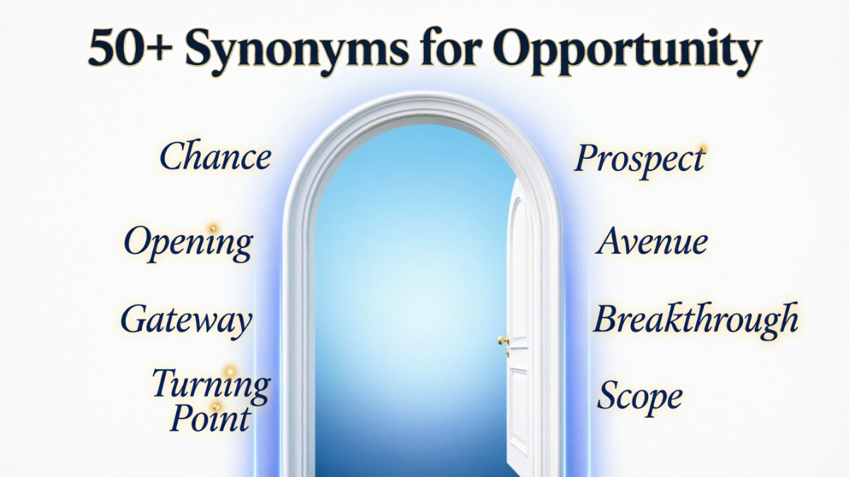 synonyms for opportunity