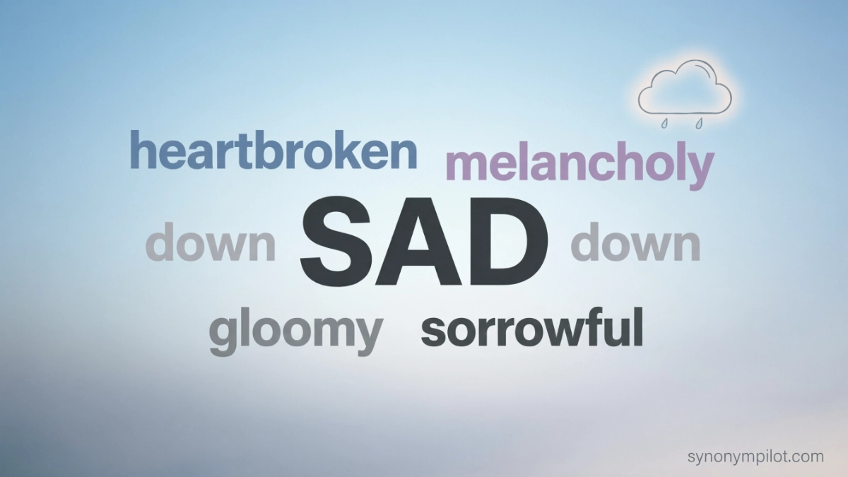 Synonyms for Sad