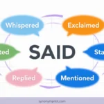 Synonyms for Said
