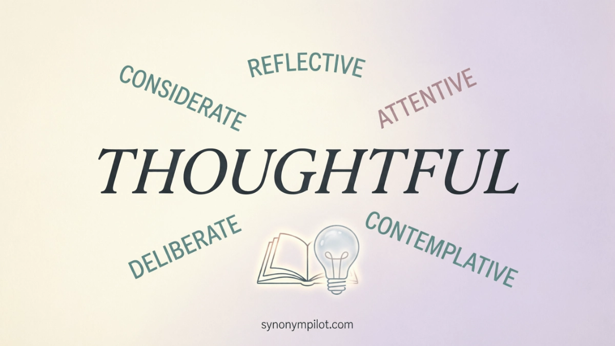 Synonyms for Thoughtful