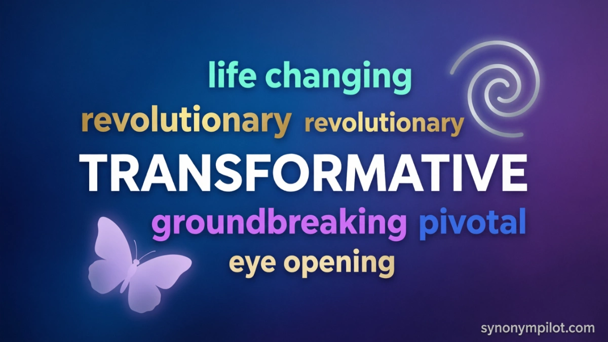 Synonyms for Transformative