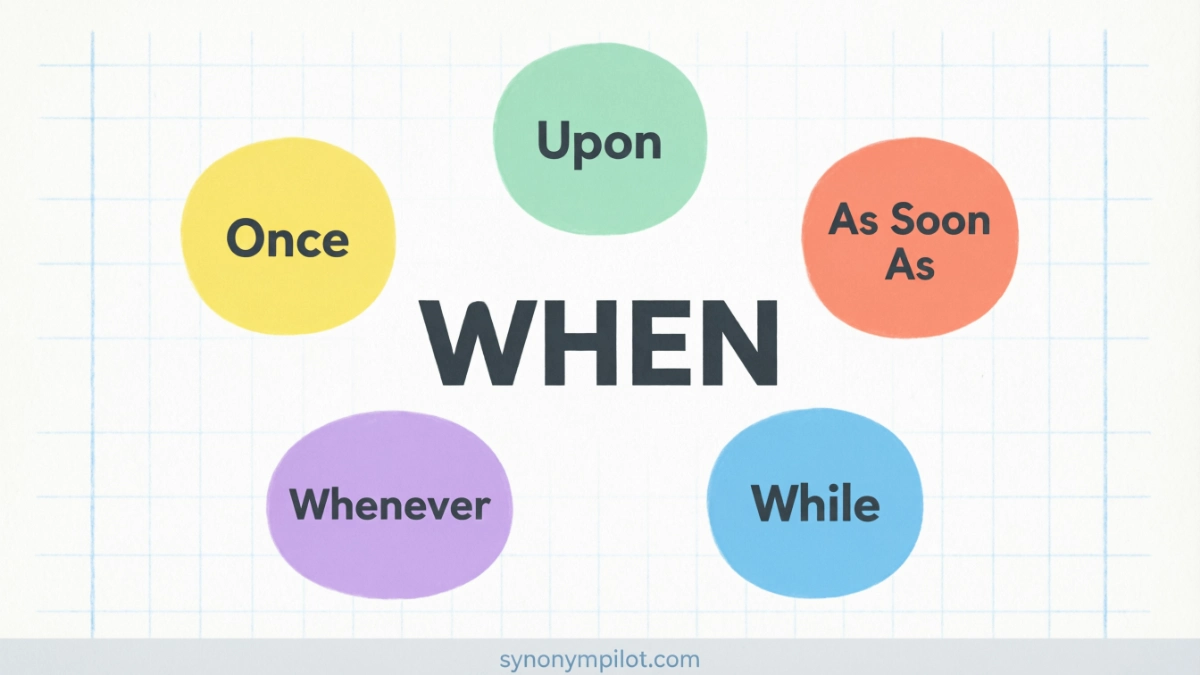 Synonyms for When