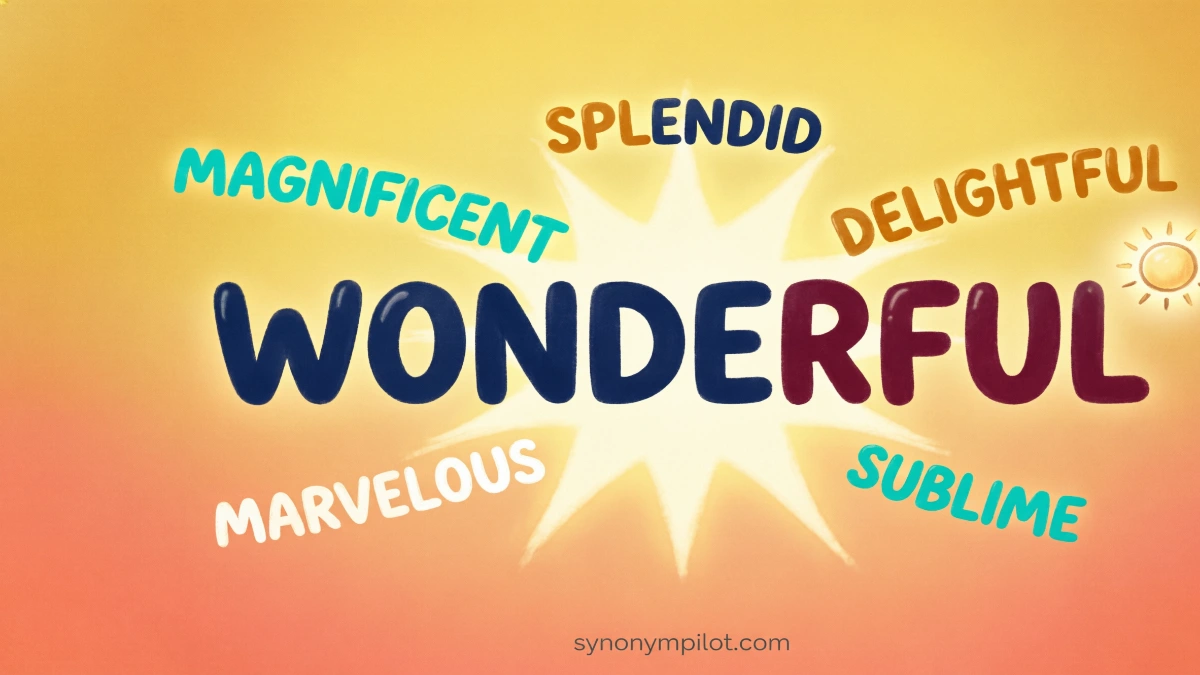Synonyms for Wonderful