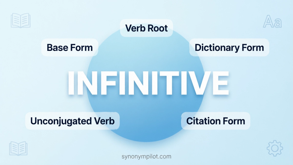 Synonyms of Infinitive